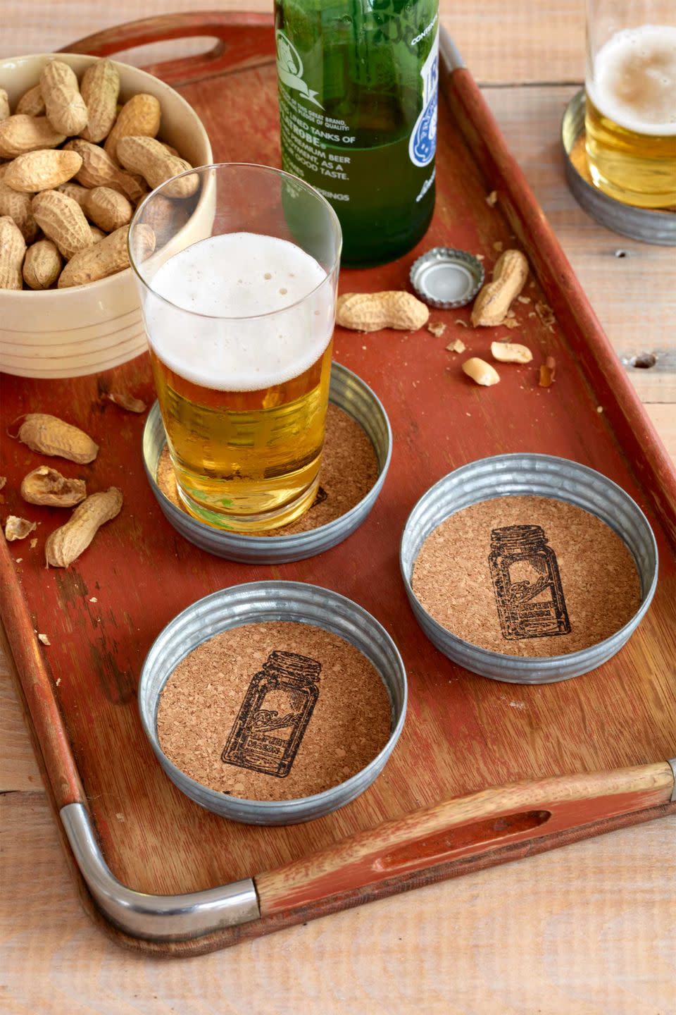 Mason Jar Lid Coasters