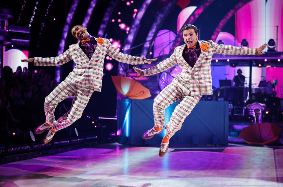 Layton Williams and Nikita Kuzmin on Strictly Come Dancing.  (BBC)