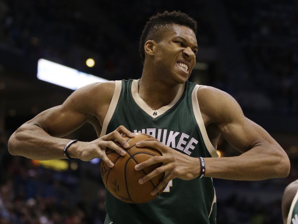 Giannis Antetokounmpo has seized his opportunity to make a leap this season. (AP)