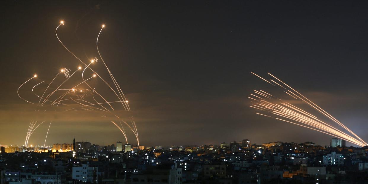 israel iron dome gaza rockets