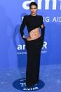 <p>Teyana Taylor wore a daring cut-out Mônot gown.</p>