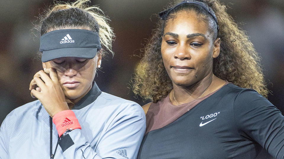 Naomi Osaka has received an apology from Serena Williams after their controversial US Open final in 2018. (Photo by Tim Clayton/Corbis via Getty Images)