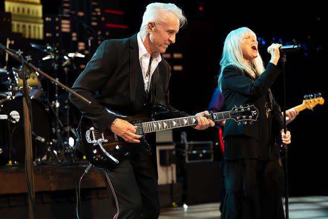 <p>Scott Newton/Courtesy of Austin City Limits</p> Neil Giraldo and Pat Benatar on 'Austin City Limits'