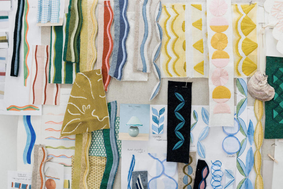 Selections from the passementerie collection by Jenny King Embroidery for Imogen Heath