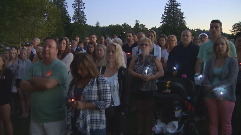 Vigil held for Coquitlam teenager who died in suspected overdose at Starbucks