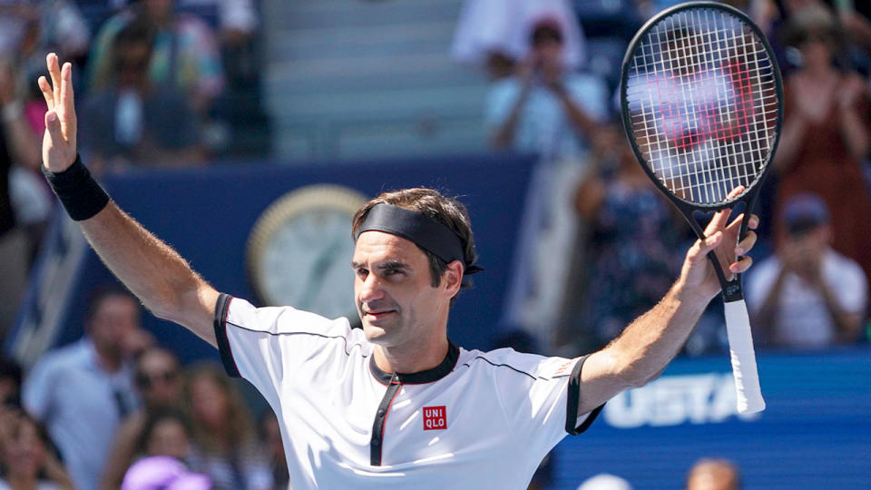 Roger Federer was too good for Dan Evans in the third round. 