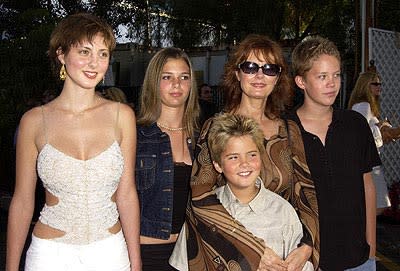 Susan Sarandon and entourage at the LA premiere of New Line's Austin Powers in Goldmember