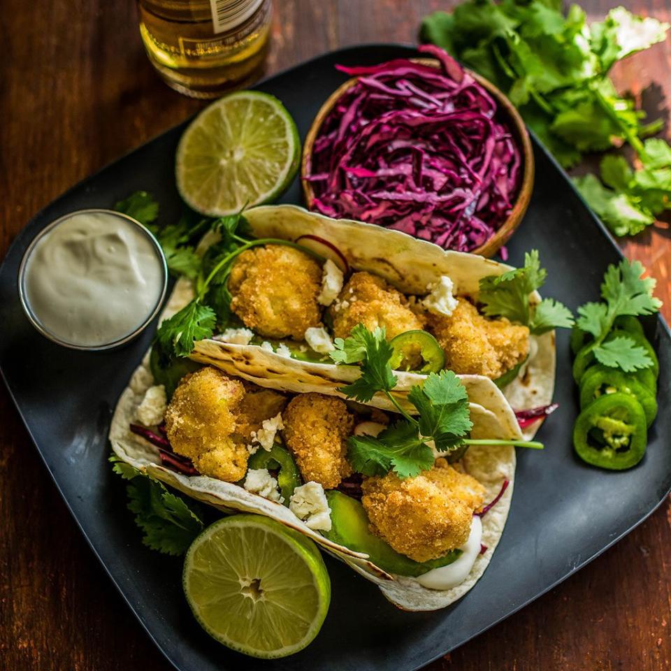 Fried Cauliflower Tacos