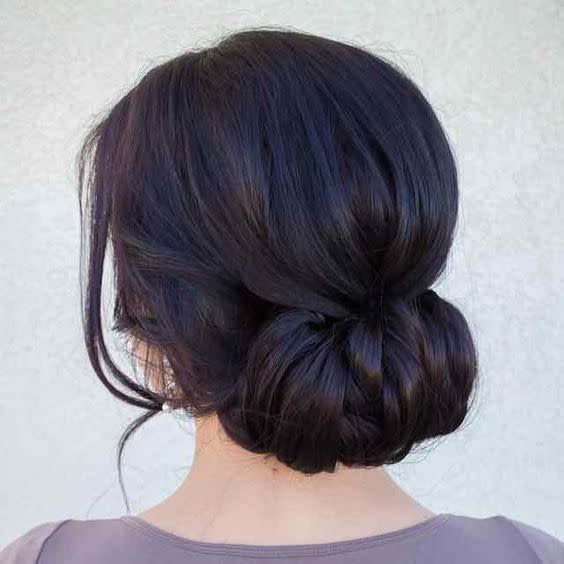 Chignon enroulé