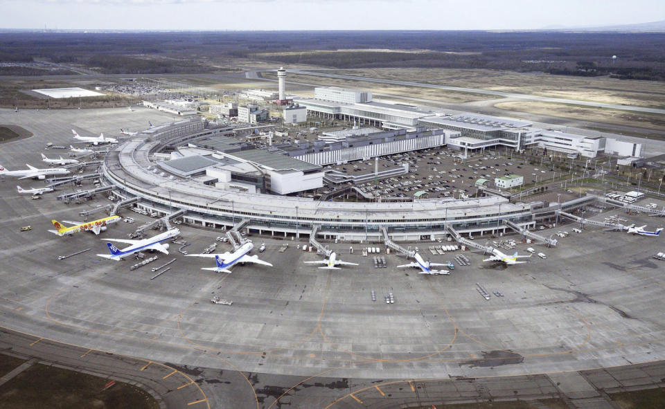 New Chitose Airport in Northern Japan (Kyodo via AP)