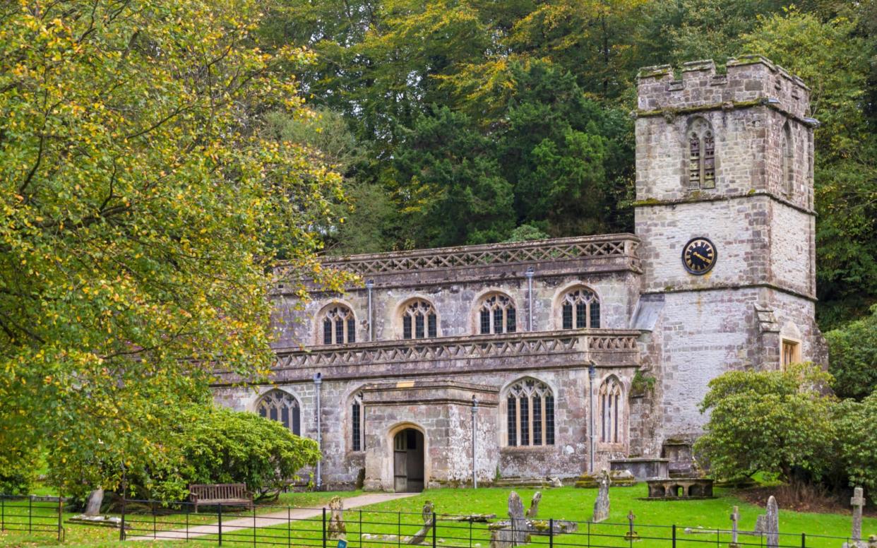 St Peter's at Stourton has now had its lead roof stolen twice   - www.alamy.com