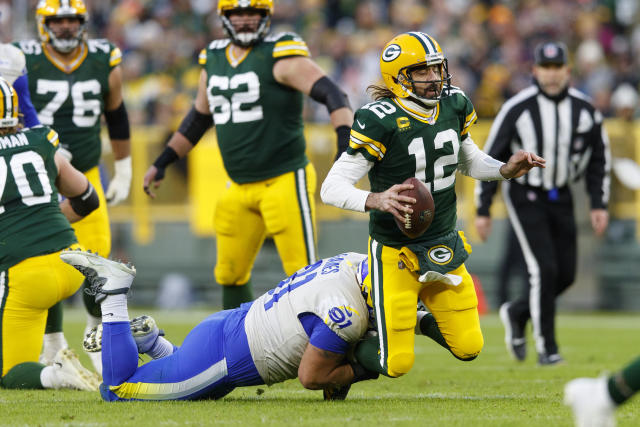 It&#39;s been a relatively turbulent few weeks for Aaron Rodgers and the Packers. That hasn&#39;t stopped them from keeping pace atop the NFC. (Jeff Hanisch-USA TODAY Sports)