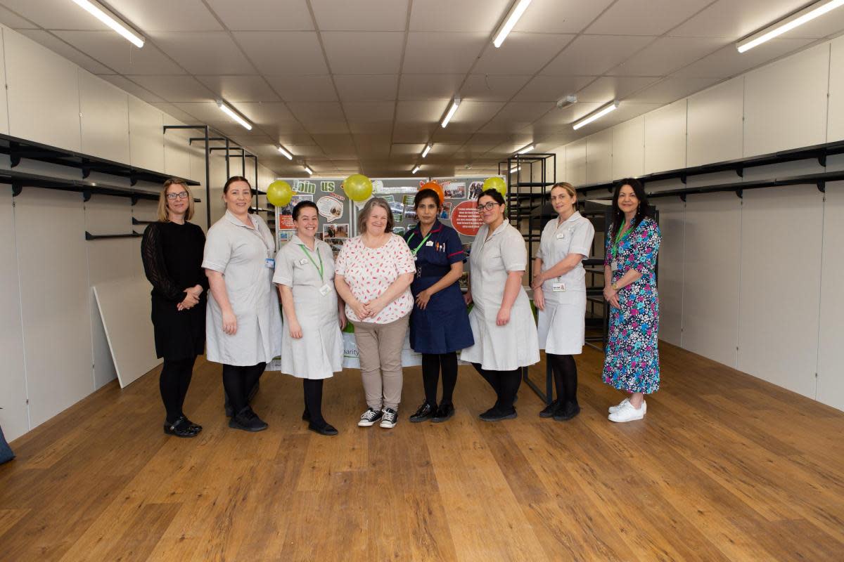 Cambridge North Nurses and Healthcare Assistants at the new shop. <i>(Image: Arthur Rank Hospice Charity)</i>