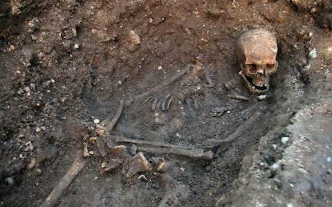 Richard III was killed at Bosworth but his body was found in 2013 under a car park in Leicester  - Credit: EPA