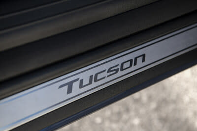 The 2025 Tucson SUV is photographed in California City, Calif., on Feb. 22, 2024.