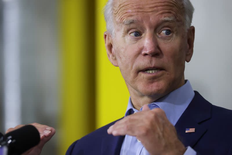 Democratic U.S. presidential nominee Joe Biden campaigns in Duluth, Minnesota