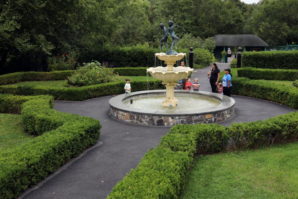 The Memorial Garden at Lasdon Park, Arboretum and Veterans Memorial.