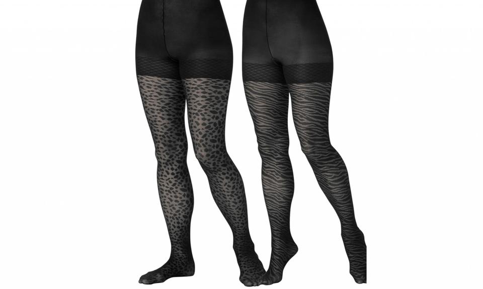 Comfort Choice 2-Pack Animal Print Tights