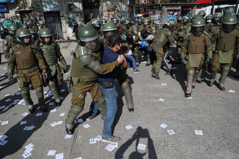 May Day rally in Santiago