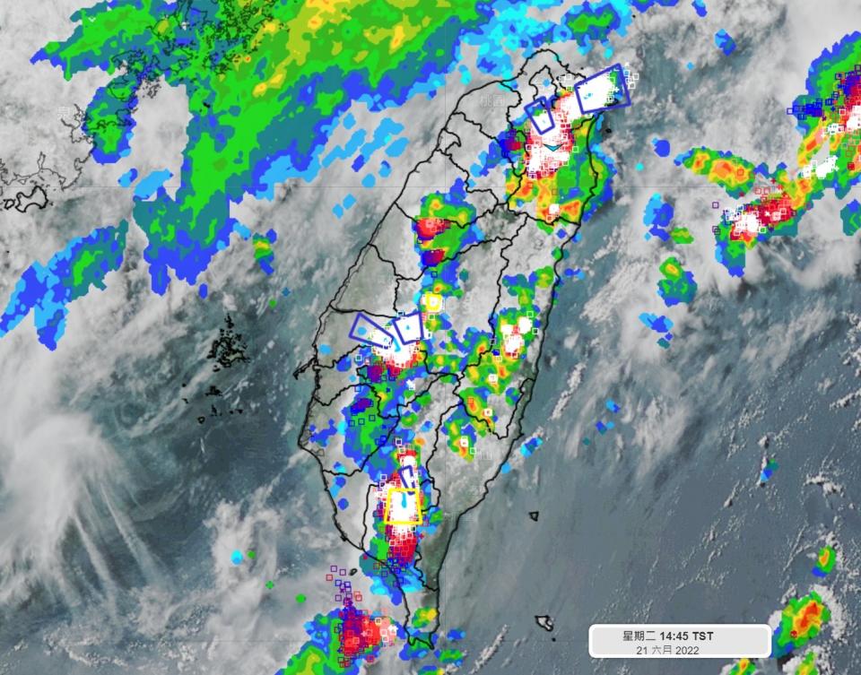 熱對流旺盛。（圖／翻攝自天氣風險 WeatherRisk臉書）