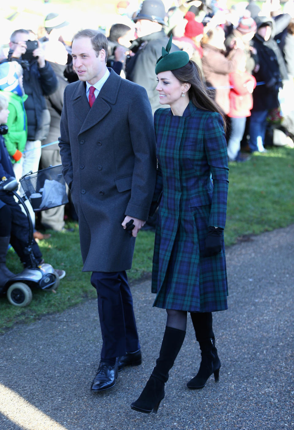 Kate and William at Christmas 2013