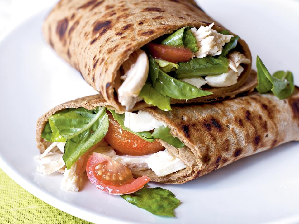 Caprese Wraps with Chicken