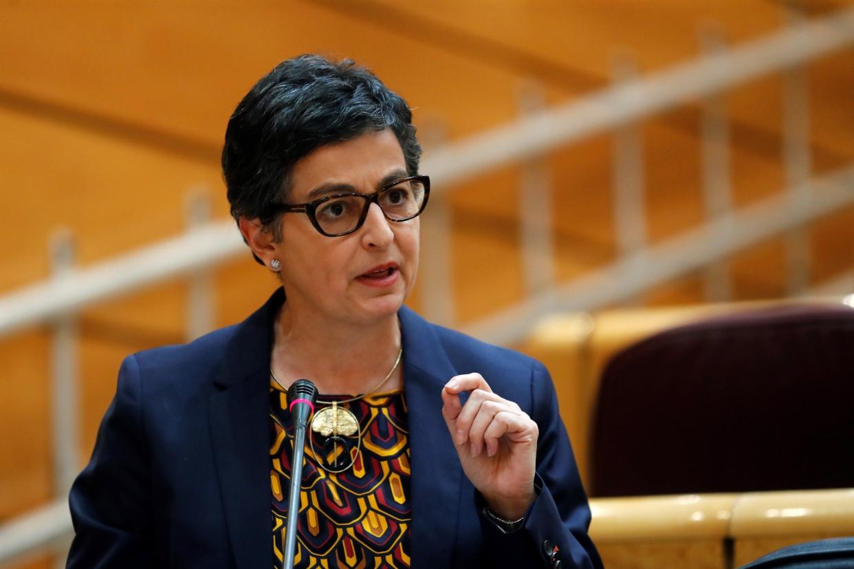 Spanish Foreign Affairs Minister Arancha Gonzalez Laya during the government's question time session at Upper Chamber, in Madrid, Spain: EPA