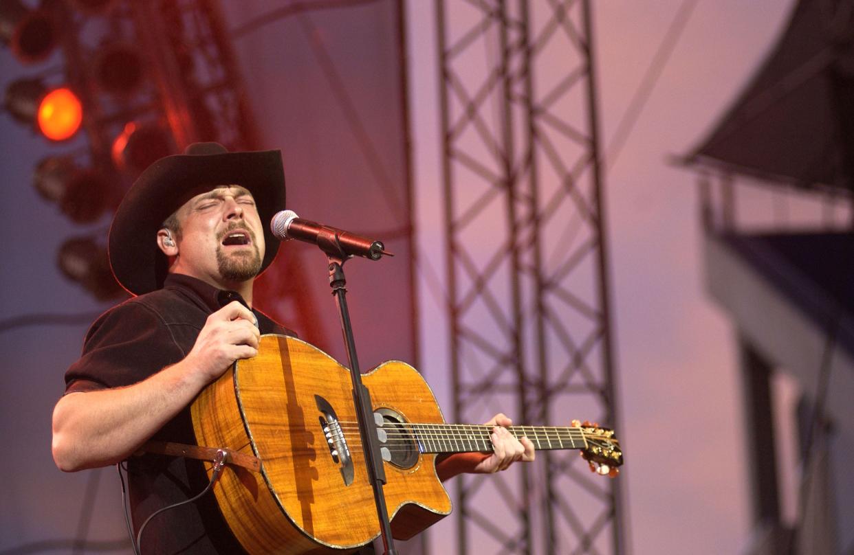 Musician Chris Cagle, seen at the 32nd annual Fan Fair country music festival in Nashville, will perform at Augusta's Miller Theater this weekend.