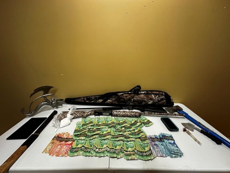 RCMP say they seized cash, cocaine and other items consistent with drug trafficking from a home in North West River on March 28. 