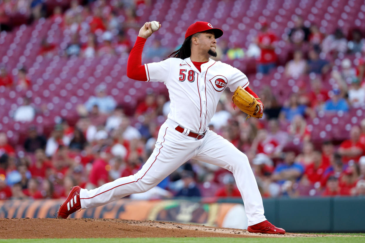 Luis Castillo #58 of the Cincinnati Reds is a fantasy star