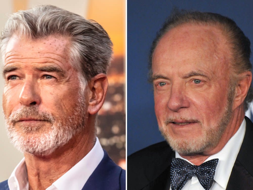 Pierce Brosnan (li.) stand mit James Caan für "Fast Charlie" vor der Kamera. (Bild: Featureflash Photo Agency/Shutterstock.com / 2019 Ovidiu Hrubaru/Shutterstock.com)