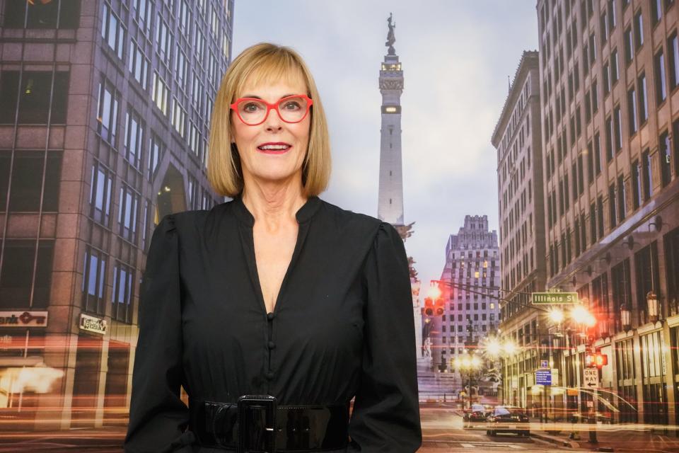 Republican Lt. Gov. Suzanne Crouch, a 2024 gubernatorial candidate on Tuesday, Dec. 5, 2023, in Indianapolis.