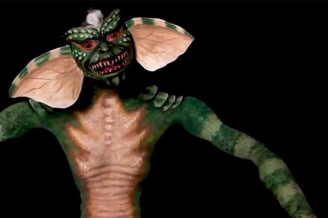 Artist turns herself into terrifying Gremlin with bodypaint illusion