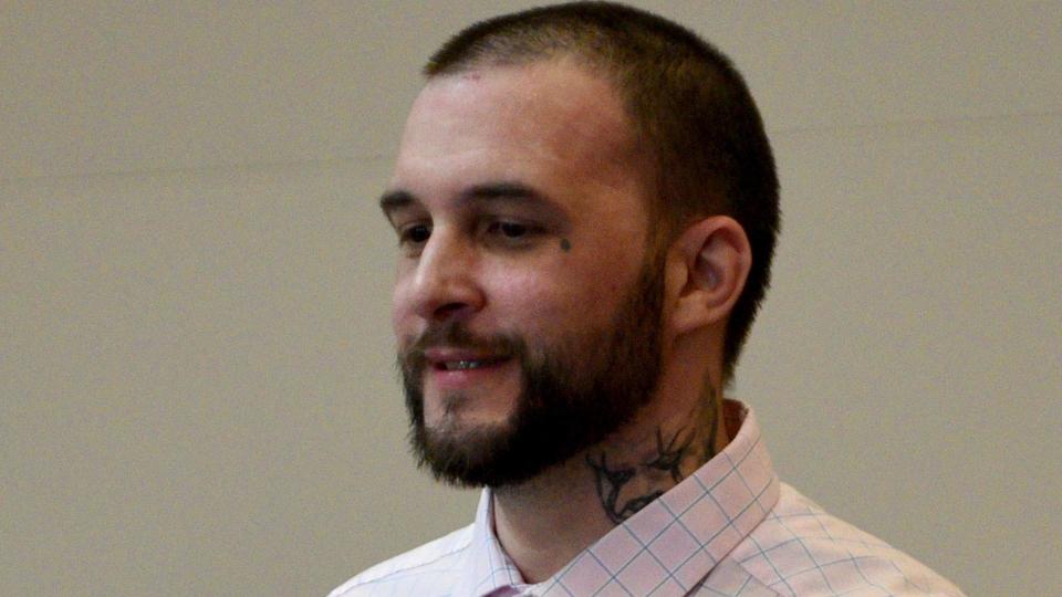 Adam Montgomery at Hillsborough County Superior Court in Manchester, N.H, on Tuesday, Feb. 6, 2024. / Credit: David Lane/Union Leader via AP, Pool