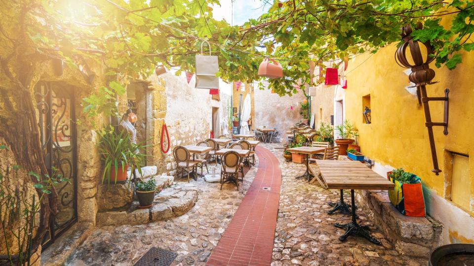 The beautiful cafes and boutiques of Eze - getty