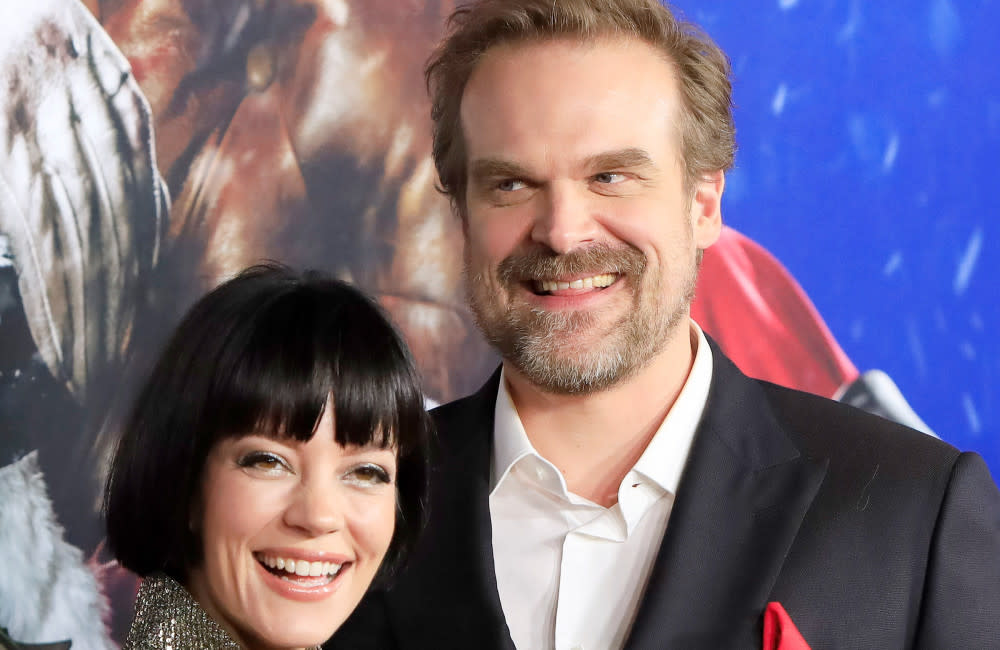 Lily Allen and David Harbour have control over the apps on each other's phones credit:Bang Showbiz