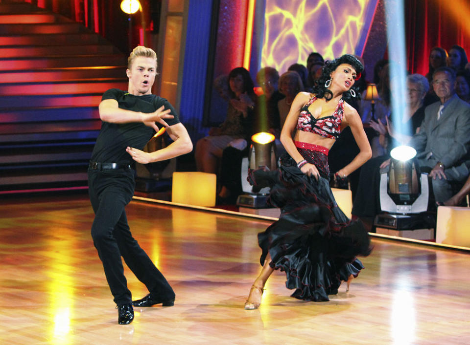 Derek Hough and Nicole Scherzinger on "Dancing with the Stars."