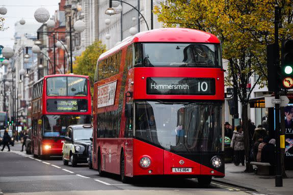 Mandatory Credit: Photo by Dinendra Haria/REX/Shutterstock (7542696b) Buses on Oxford Street Buses on Oxford Street, London, UK - 02 Dec 2016