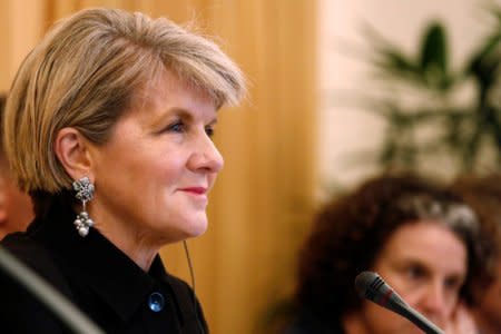 Australia's Foreign Minister Julie Bishop  in Hanoi, Vietnam May 28, 2018. REUTERS/Kham