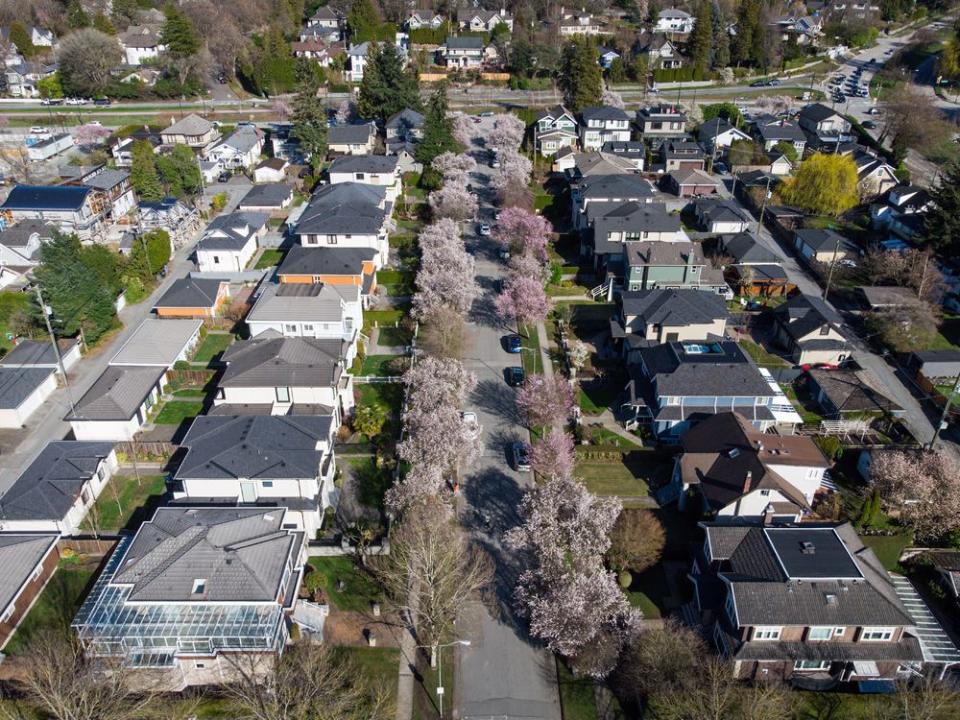  A residential street in Vancouver.