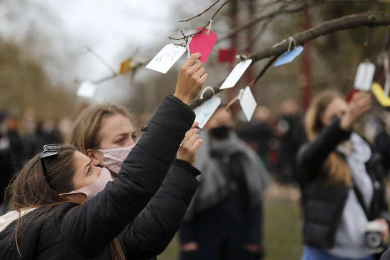 2021年3月，英國女子莎拉．艾弗拉德（Sarah Everard）之死掀起一場社會運動（AP）