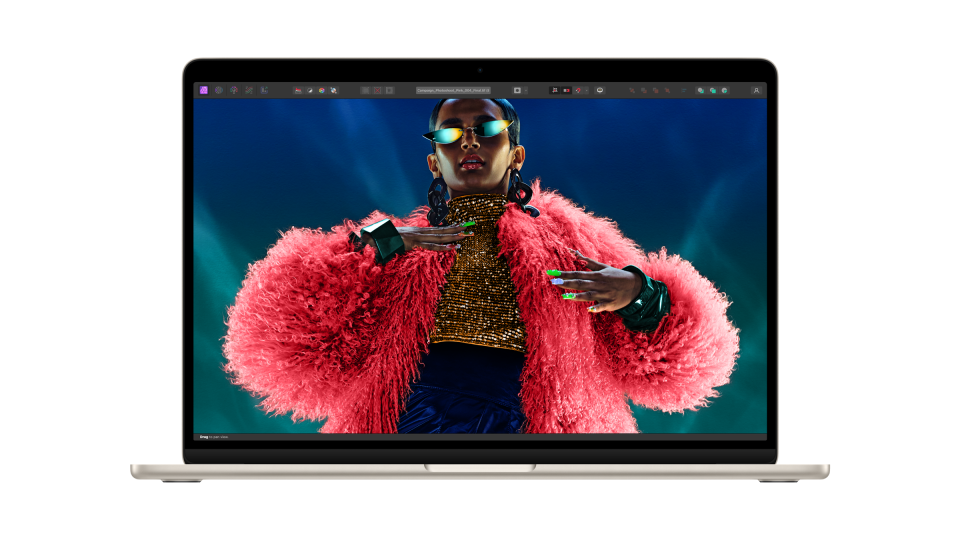 The latest MacBook Air is available with a 13-inch or 15-inch display.  (Image: Apple)