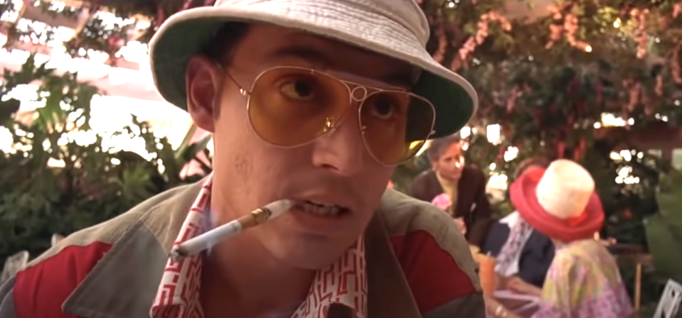 Johnny Depp in "Fear and Loathing in Las Vegas"