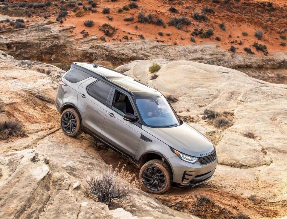 <p>The Range Rover could make for a perfectly capable luxury pickup truck, but we have a feeling the customer base would revolt if that happened. <a href="https://www.roadandtrack.com/car-culture/a33411/first-drive-2017-land-rover-discovery-hse-rock-solid/" rel="nofollow noopener" target="_blank" data-ylk="slk:The Discovery;elm:context_link;itc:0;sec:content-canvas" class="link ">The Discovery</a>, on the other hand, feels much better-suited for pickup duty. It has a more utilitarian look that also happens to lend itself perfectly to whacking the back half of the roof and replacing it with an open bed.</p>