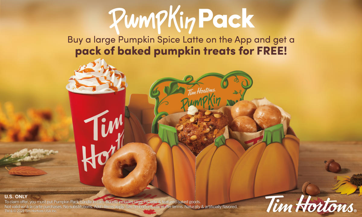 Tim Hortons adds fall flavors to menu