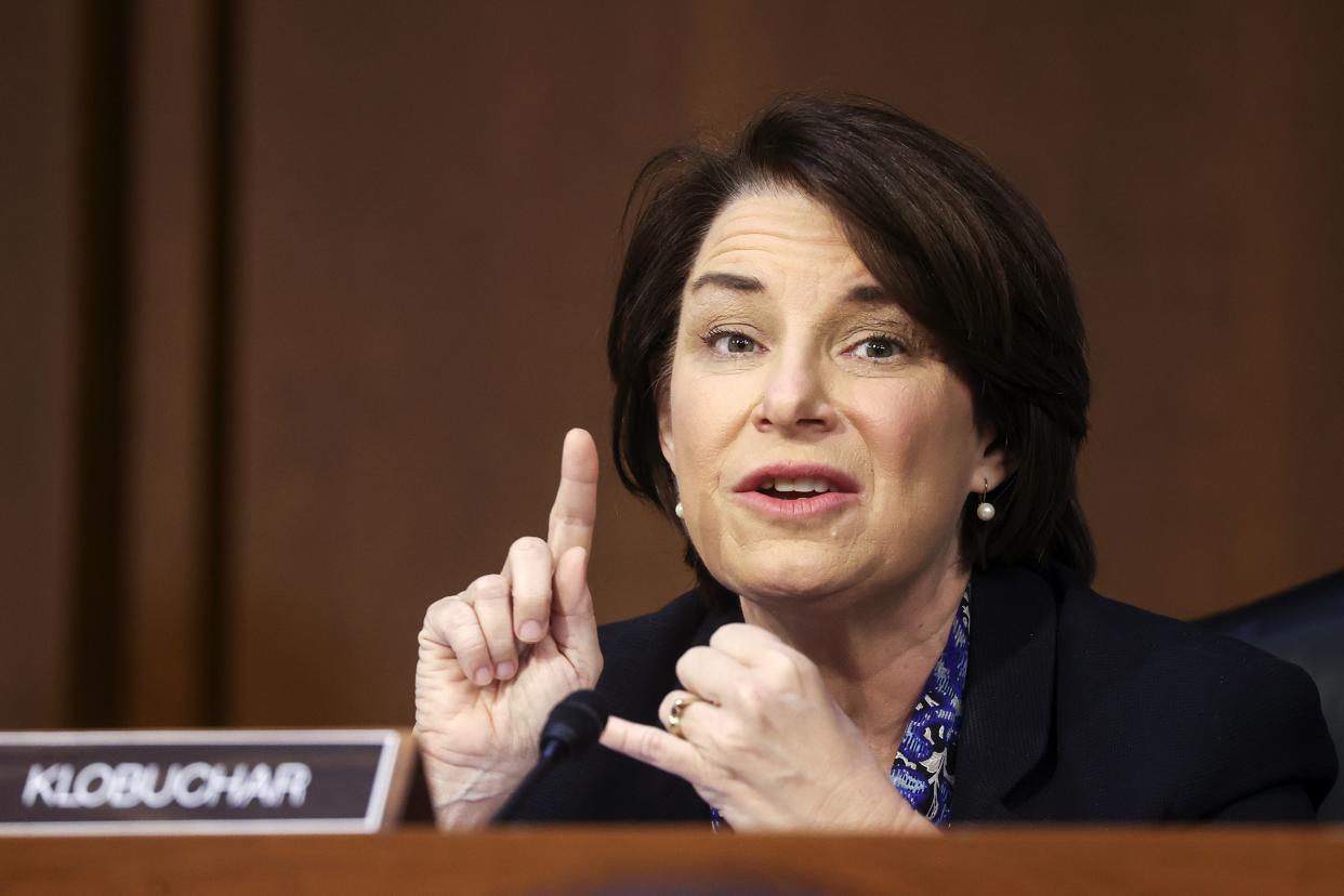 The sweeping "Build Back Better" spending package will pass the Senate by Christmas, Sen. Amy Klobuchar predicted on Sunday.