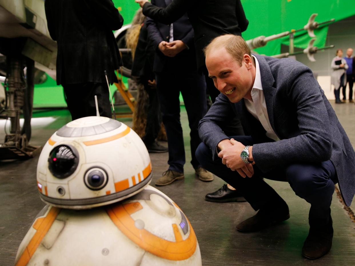 prince william chatting with bb-8