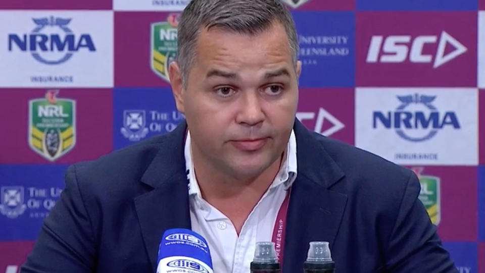 Anthony Seibold labelled some reports on his future ‘lies’. Pic: NRL