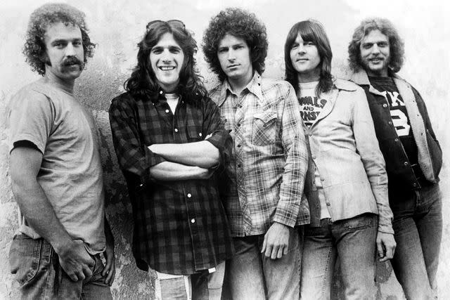 <p>Everett Collection Inc/Alamy Stock Photo</p> Bernie Leadon, Glenn Frey, Don Henley, Randy Meisner, and Don Felder