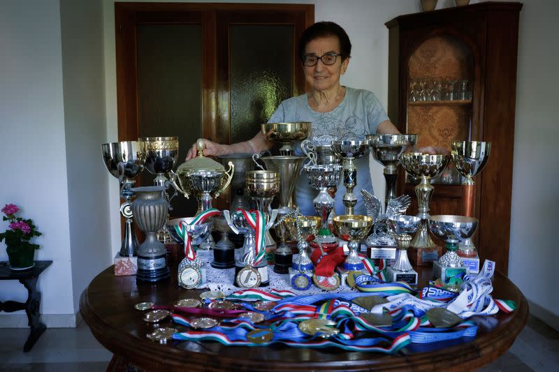 Italian ninety-year-old runner Emma Maria Mazzenga runs for world record